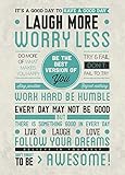 (24x36) Be Awesome Motivational Poster