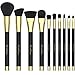 Makeup Brushes EmaxDesign 10 Pieces Makeup Brush Set Professional Foundation Blending Contour Eyeshadow Brow Blush Lip Eye Face Liquid Powder Cream Cosmetics Brushes tool Kit