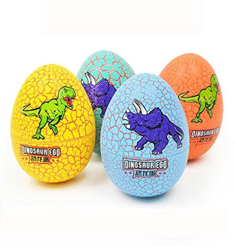 Shybuy Novelty Magic Large Size Crack Easter Dinosaur Eggs Hatching Toy With Mini Toy Dinosaur Figures Inside (Random)