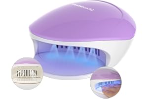 TOUCHBeauty Mini Nail Dryer for Regular Polish: 2 in 1 Nail Dryer with Fan and UV Light - Portable Electric Manicure Tool for Quick Drying of Regular Polish at Home - Perfect for Kids