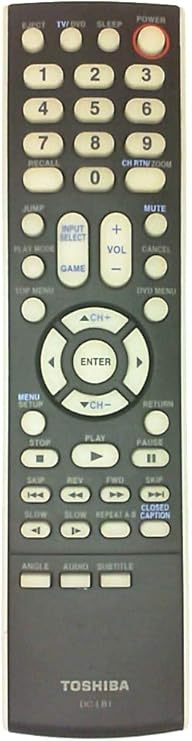 Amazon Com Toshiba Dc Lb1 Remote Control For Tv Dvd Combo 14dlv75 15dlv16 15dlv76 Md13m1e Tested With Batteries Sold By Buyeverythingguy Home Audio Theater