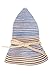 LRKC Classic Multi-Colored Roll-Able Straw Sunhat for Women Blue