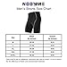Men's Cycling Shorts with 3D Pad - 8 Panels Anatomic, Jet Black with Classic Design (M, Black)