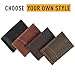 Rachiba Leather Bifold Wallet With Money Clip - Black Genuine Leather Wallet