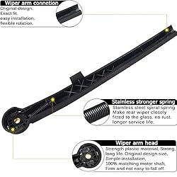 AUTOBOO Rear Wiper Blade Arm Replacement for Jeep