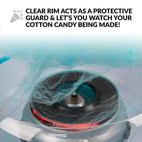 Nostalgia Cotton Candy Machine Retro Cotton Candy Machine for Kids with 2 Reusable Cones, 1