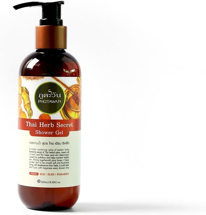 PHUTAWAN Thai Herb Secret Shower Gel 250 ml. (2 Pack)