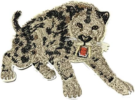 Ice Age Series Sabertooth 5" Embroidered Patch Iron or Sew-on Mammoth Bears American Lions Black Panther Tigers Mastodon Jaguars Cheetah Big Cats Emblem Badge Appliques Application Fabric Patches