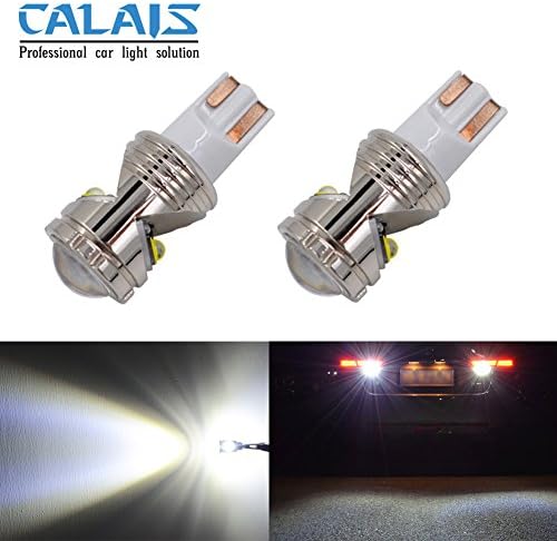 Calais 921 912 LED Reverse Light Bulbs Super Bright LED 921 T15 T16 W16W Bulb for Backup Back up Parking Lights,High Power CREE Chip 6500K White (Pack of 2)