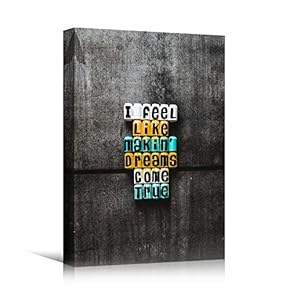 signwin Canvas Wall Art Pressed Quotes Bedroom Industrial...