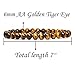 Natural Golden Tiger Eye Quartzite 6mm Round Beads Stretch Bracelet 7 Inch