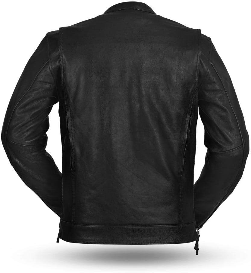 First MFG Co.- Raider - Men’s Motorcycle Leather Jacket |Men’s Leather Jacket for Ridding: Automotive