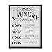 NIKKY HOME Laundry Room Decor Sign, 12 x 16 inch Vintage Farmhouse Wooden Framed Wall Plaque Sign Wall Art