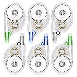 YBoCH 6-Pack Correction Tape, 72M(639ft) Easy To