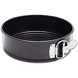 Hiware 10 Inch Non-stick Springform Pan with Removable Bottom / Leakproof Cheesecake Pan with 50 Pcs Parchment Paper