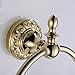 Leyden Polished Gold Towel Ring, Bathroom Hand Towel Holder Wall Mounted Gold Towel Rack Round