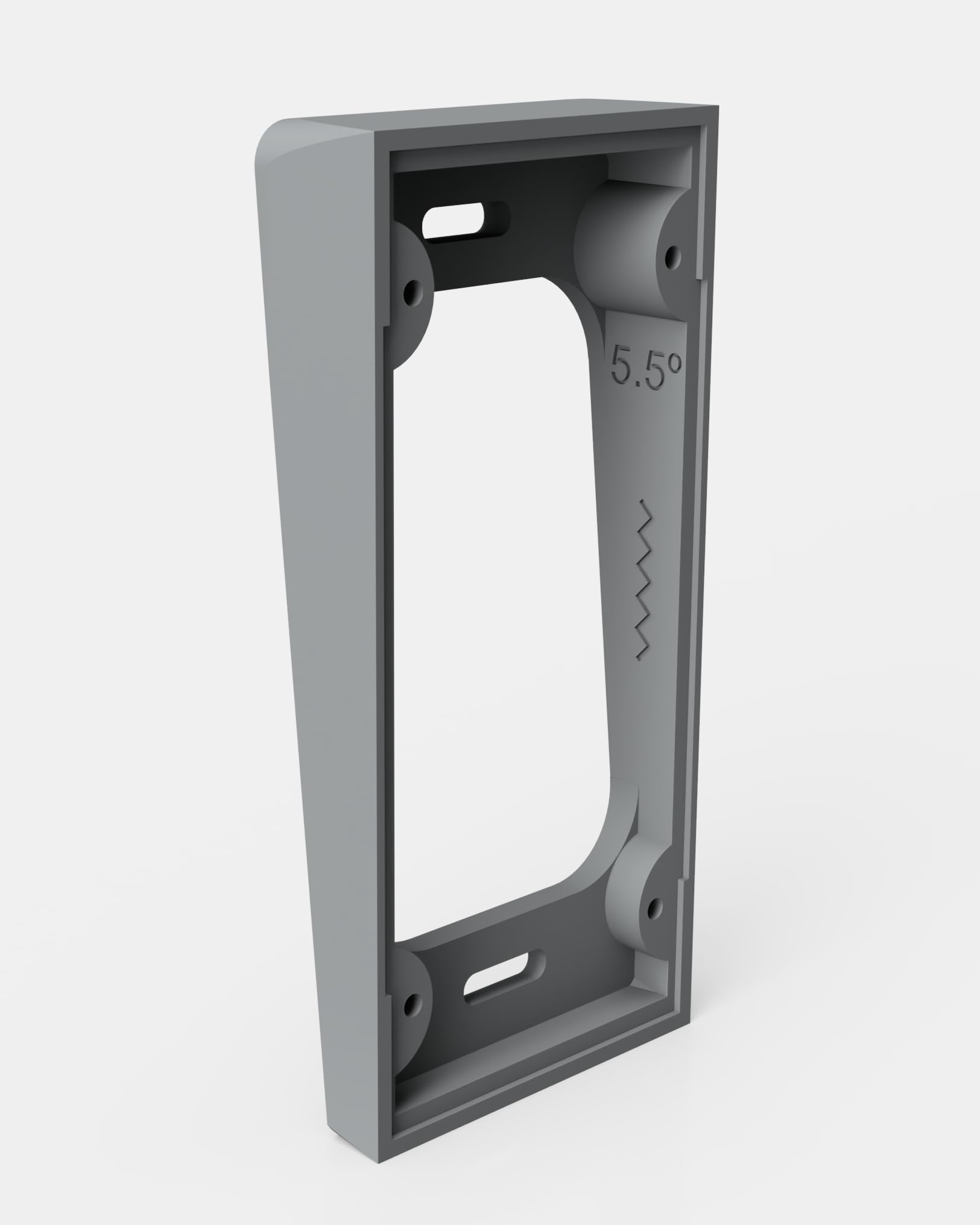 Photo 1 of Hidden River Lab Premium Ring Doorbell Mount – 5.5º Wedge for Ring Battery Doorbell (2024 Release) – Compensates Siding Wall Incline – Not Compatible with Ring Battery PRO, PLUS, Ring 3 & 4 – Black