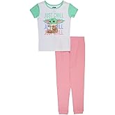 STAR WARS unisex-child 2-piece Snug-fit Cotton Pajama Set, Soft & Cute for Kids