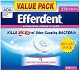 Efferdent Anti Bacterial Denture Cleanser Tablets - 378 Tablets