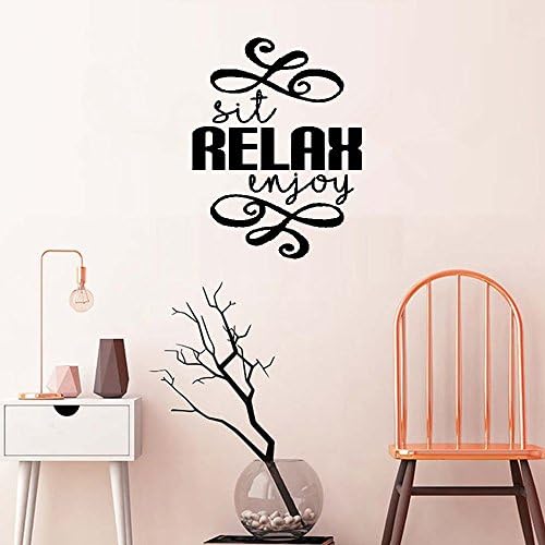 Wall Sticker Quote Wall Decal Funny Wallpaper Removable Vinyl Bathroom Sit Relax Enjoy Home Spa Master Massage Salon Sign Decor