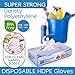 Disposable Poly Gloves, One Size Fits All, 500 ct, Great for Food Preparation, Latex Free, BPA Free Vinyl Gloves