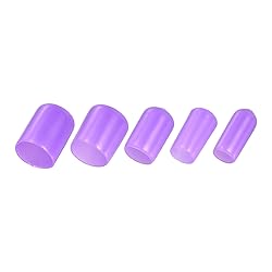 uxcell 50pcs Round Rubber End Caps
