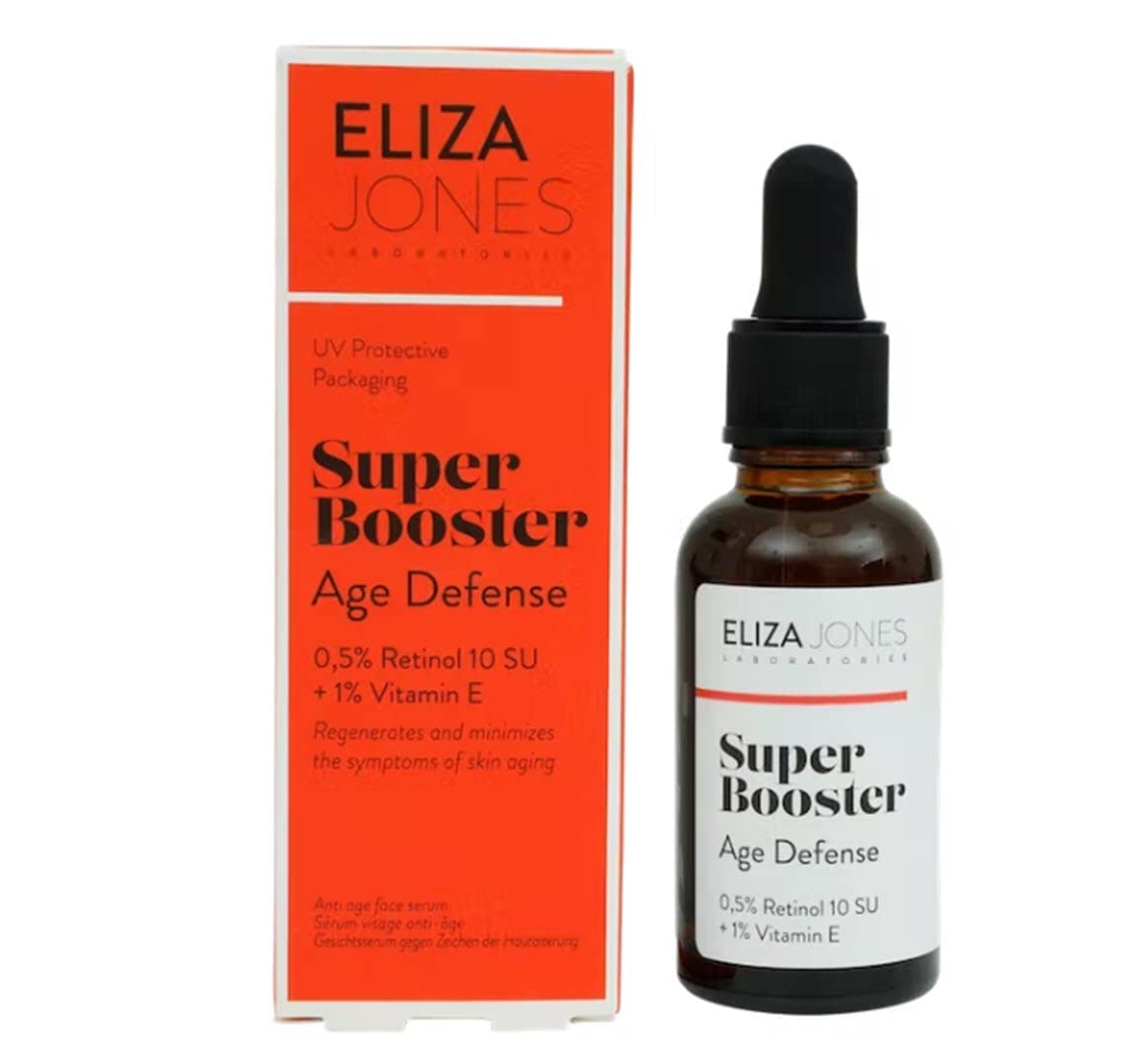 Eliza Jones Laboratories Face Serum, Neck Serum (Super Booster Retinol and Vitamin E, 30 mililiter)