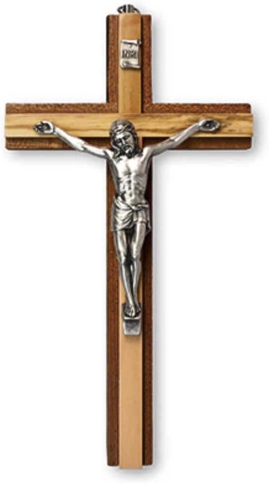 Crocifisso 15,2 cm 15 cm Gesù sulla croce di legno appeso religiosa