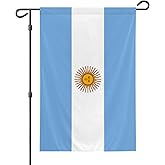 Argentina Garden Flag, 12x18 Inch Double-Sided, Vivid Color Argentine National Garden Flags, for Indoor Outdoor Party Home Lawn Decor