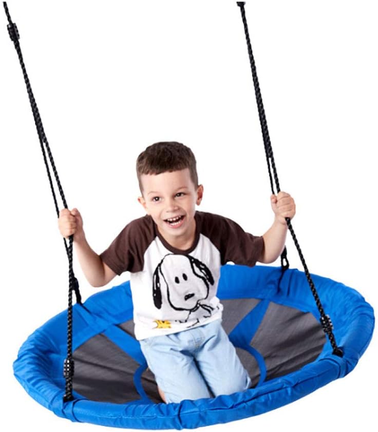 Tree Swing, Kids Indoor/Outdoor Round Mat Swing Great for Tree, Swing Set, Backyard, Playground, Playroom – Accessories Included