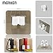 MENXEN Plastic Broom Holder, Wall Mounted, Anti-Slip, 4 Pack, for Home, Kitchen, Garden, Garage Storage