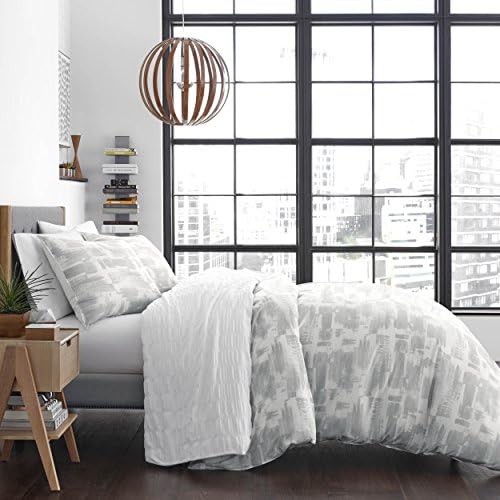 City Scene - King Comforter Set, Smooth Bedding with Matching Shams, Ideal for All Seasons (Aria Pastel Grey, King)