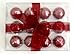 Biedermann & Sons Red Ball Candles – Decorative Metallic Novelty Candles – Set of 12, 1.5-Inch