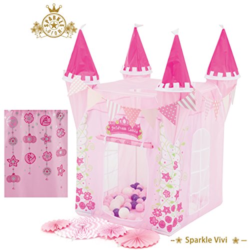 Bestmart INC Princess Castle Play Tent Designer's Play Outdoor House Play Hut Children's Play Tunnels
