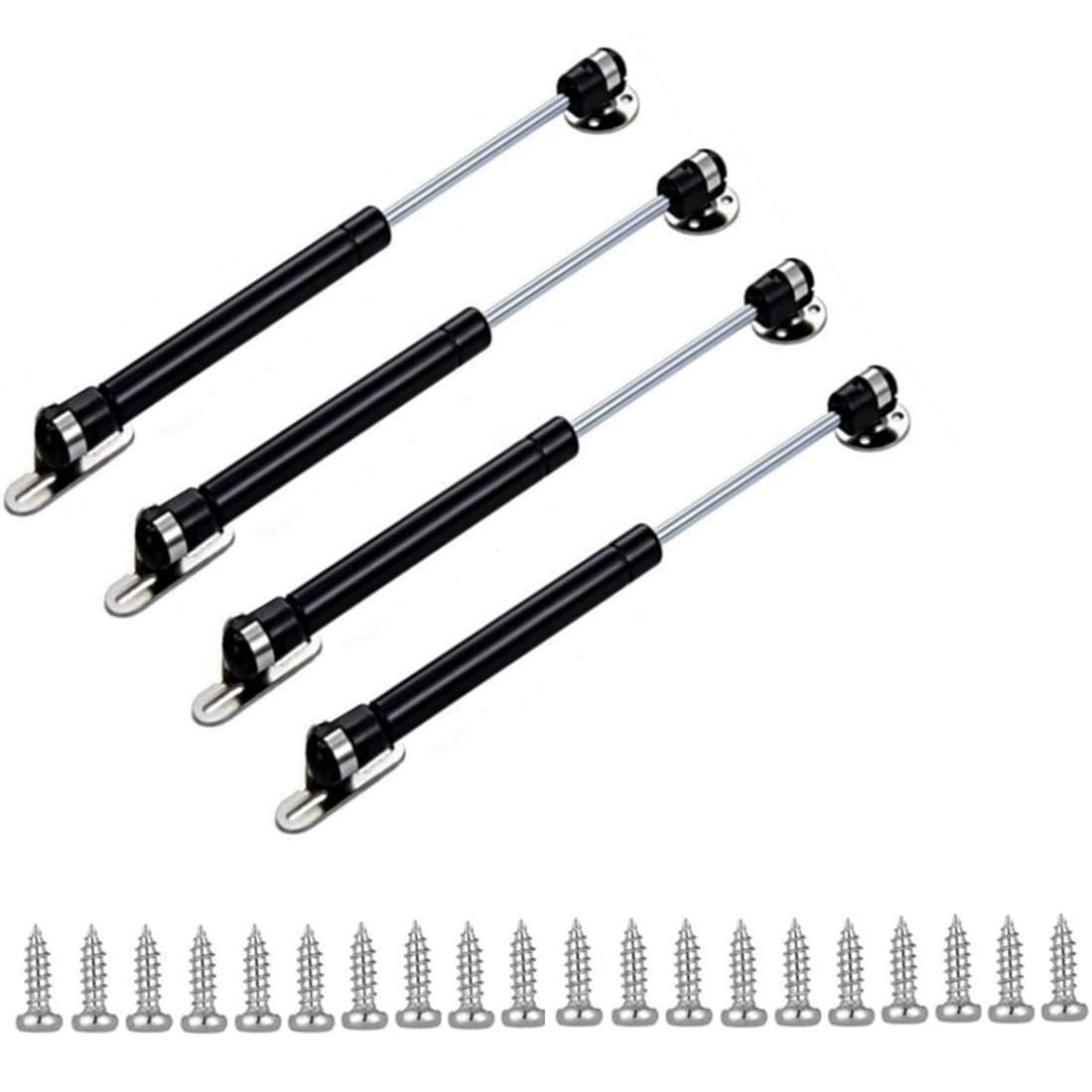 Photo 1 of 20N/4.4lb Gas Struts 6 Inch Gas Struts Lift Supports Gas Spring Lid Support Gas Props/Shocks,Black 4 Pcs