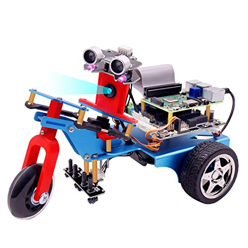 Yahboom WiFi Smart Robot Car Learning Kit for Raspberry Pi 3B+ Programming Robotics Vehicle Kit Camera Video Wireless Electronic Toys with Detail Manual(Raspberry Pi not Include)