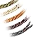FIBO STEEL 5 Pcs 8MM Wood Beaded Bracelet for Men Women Necklace Buddhist Beads Elastic
