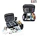 BUBM 3pcs/Set Waterproof Portable Universal Multi-Functional Digital Storage Bag Electronic Accessories Cable Organizer Bag Carrying Case Camera Lens Charger Cable Organiser Triple Set Bag