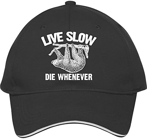 New Hot Black Fashion Baseball Snapback Hats And Caps For Male/female Cool Sport Cap Live_slow_die_whenever Omaschn Cotton
