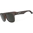 goodr Just Knock It On! Polarized Sunglasses for Men & Women, Large Sized (BFG), Dark Brown Translucent Frames with Copper High Contrast Lenses, UV400 Protection, No Slip, No Bounce
