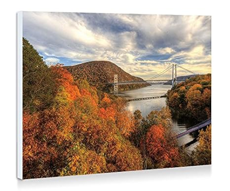 Amazon Com Oso Puente Sobre El Rio Hudson De Montana Arte Pared