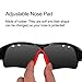 Ewin E01 Polarized Sports Sunglasses with 3 Interchangeable Lenses for Men Women Golf Baseball Volleyball Fishing Cycling Driving Running Glasses(Black&Red)