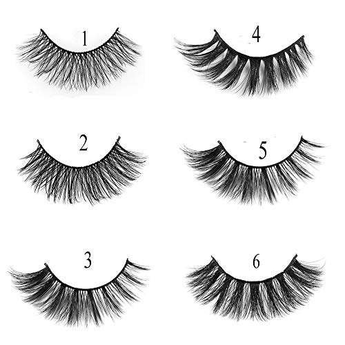 Mixed 3D Mink False Eyelashes Dramatic Long Fake Lashes Full Strips Thick Cross Wispy Volume Fluffy Eye Makeup Tools 5 Pairs - Thumbnail 6