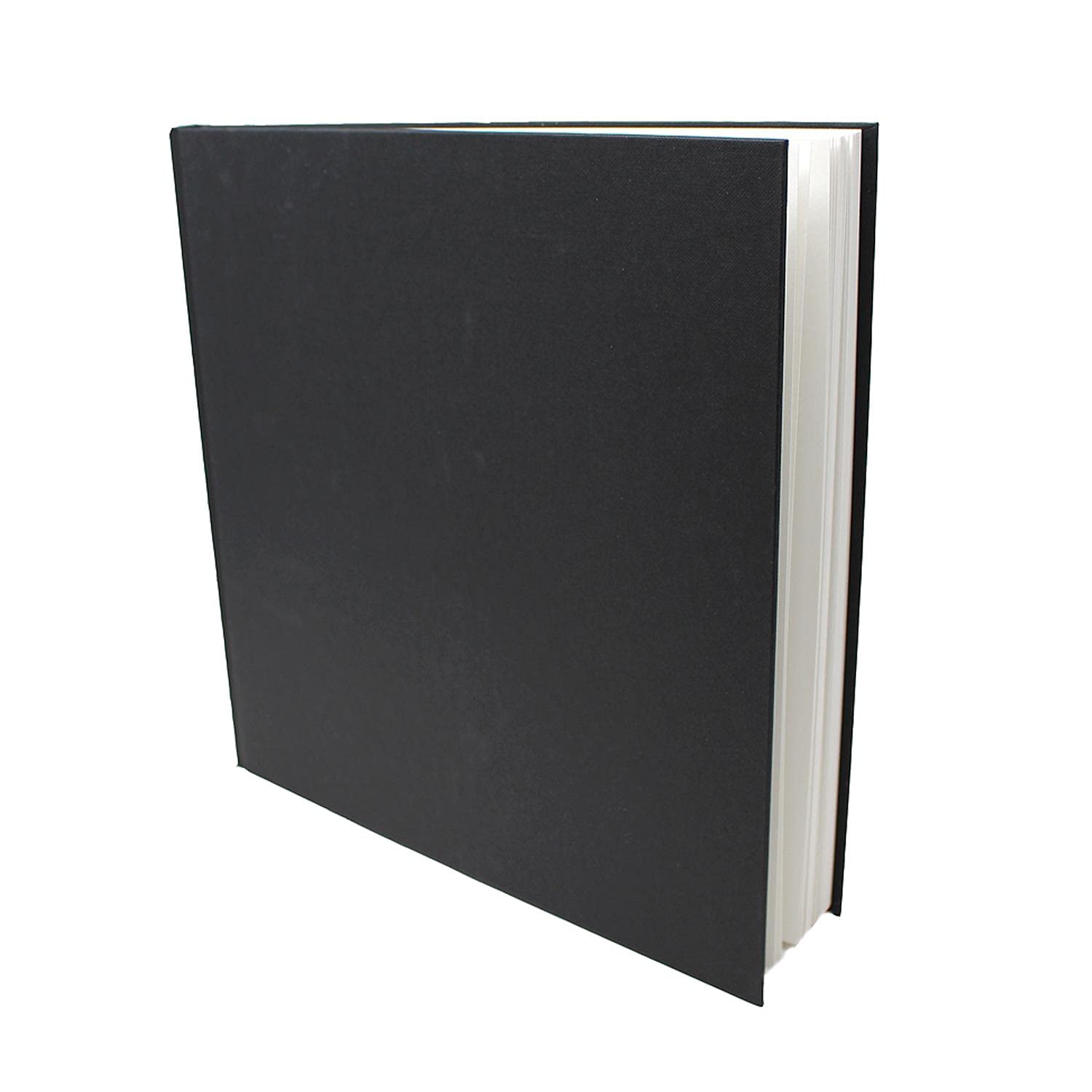 Artway Studio – Casebound Square Sketchbook – 285mm - 92 Sides/46 Pages of 170gsm Cartridge Paper – Black Hardback Sketchbook