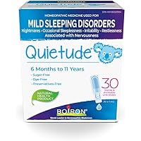 Boiron Quietude, 30 Unit-Doses (1 ml Each), Children's Homeopathic Medicine for the Relief of Mild Sleeping Disorders, Irrita