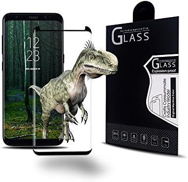 Galaxy S8 Plus Screen Protector,[Case Friendly] Full AB Glue,Full Coverage,HD Clear,Anti-Bubble,Anti-Scratch,3D Curved Tempered Glass Screen Protector for Samsung Galaxy S8 Plus-Black
