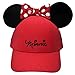Disney Womens Minnie Mouse Cap with Bow & Ears Red