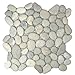 Bali Cloud Pebble Tile 1 sq.ft. (Mesh Mounted)