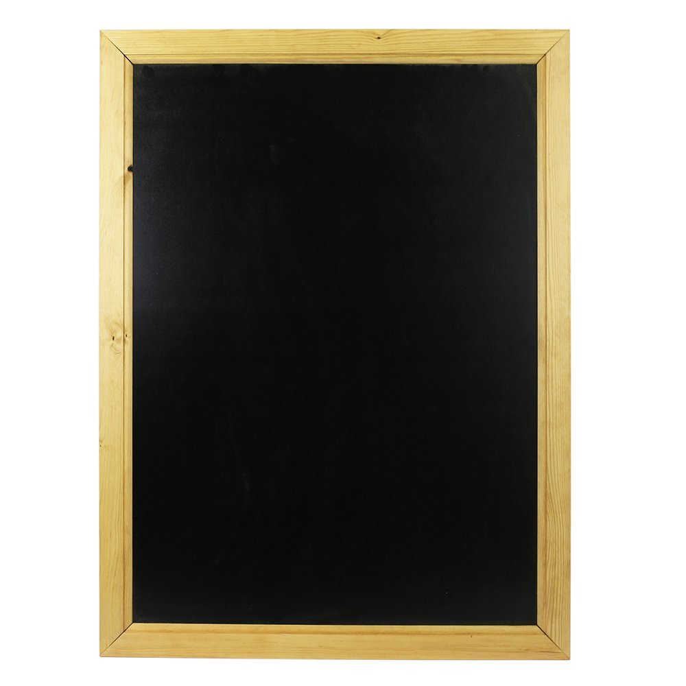 Chalkboards UK WC101 Framed Blackboard, Wood, Black, A1 (87 x 62.5 x 1.5cm)