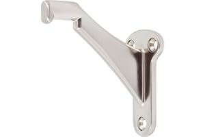 Stone Harbor Hardware Heavy-Duty Handrail Bracket, Satin Nickel